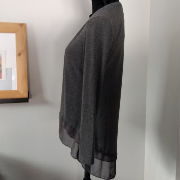 Grey Papillon Women's Cardigan Sweater size XS - Picture 3 of 8